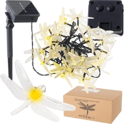 Napelemes dekoratív világítás szitakötőkkel