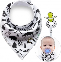 Előke csipeszes cumitartóval Erdei állatok