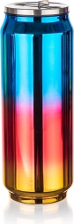 BE COOL szivárványkék doboz formájú termosz 0,43 l