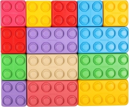 építőkészlet színes téglák junior 60 db MARIOINEX