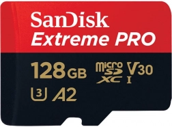 SanDisk Extreme Pro microSDXC 128 GB A2 V30 memóriakártya