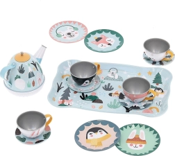 Vilac gyerek zenélő teás készlet Michelle Carlslund, fém, 14 darab