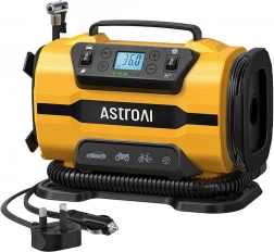 AstroAI hordozható kompresszor 150 PSI, 12V DC és 110–240V AC
