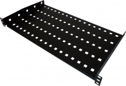 Fekete szilárd polc 19 hüvelyk 1U mélység 280mm