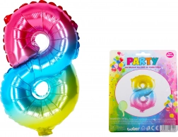 Szivárványos felfújhatós lufi szám 8