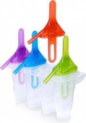 Jégkrémforma 4 db színes BPA-mentes tartóval