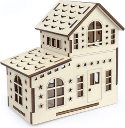 A fa varázsa nagy házikó – ikerház LED mécsessel