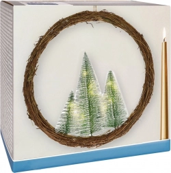 Világító karácsonyi koszorú LED-del, 40 cm