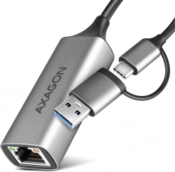 axagon ade-txca gigabites ethernet adapter usb‑c/usb‑a 3.2 gen 1 automatikus telepítéssel