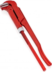 1″-os csőfogó CrV acélból, 90°, állítható anyával, 310–340 mm Bituxx