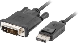 DisplayPort - DVI-D (24+1) kábel 1m fekete