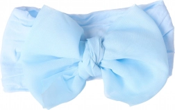 Gyerek fejpánt masnival – kék, széles