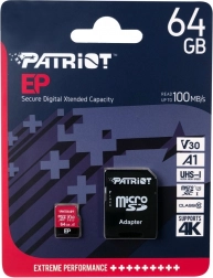 Patriot EP A1 microSDXC kártya 64 GB V30