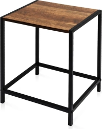 Fém összecsukható lerakóasztal MDF lappal 32,5 × 28 × 37,5 cm