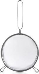 Rozsdamentes acél konyhai szűrő nyéllel, 20 cm