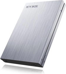 ICY BOX külső alumínium ház 2,5" SATA meghajtóhoz írásvédelemmel (USB 3.0 UASP)