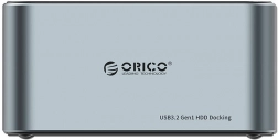ORICO dokkoló állomás 2.5"/3.5" HDD/SSD-hez klónozással, USB 3.2 Gen1 5 Gb/s, USB‑C–USB‑C/USB‑A (fekete)