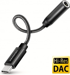 Külső USB‑C hangkártya AXAGON ADA‑HC 32 bites DAC 3,5 mm-es jackkel (384 kHz)