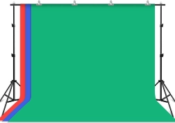 Puluz háttér állvány három színű háttérrel