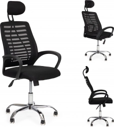 Irodai szék fejtámlával és hintázó funkcióval, ModernHome