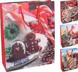 Karácsonyi ajándéktáska M méretben