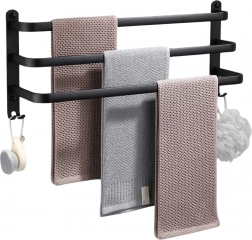 Fali alumínium törölközőtartó 50 cm