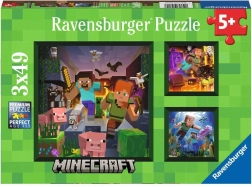 Puzzle Ravensburger Minecraft Biomy 3x49 db