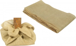 Juta díszítő textil 80 × 75 cm a karácsonyfa talpának lefedéséhez