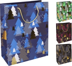 Ajándéktáska M Karácsonyi motívumokkal