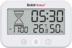 BaldrTherm fürdőszobai digitális időzítő hőmérővel és páratartalom-mérővel