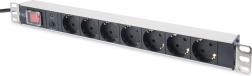 Listva tápegység PDU 19" Rack 7x schuko aljzattal, 2.0m