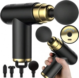 Mini hordozható masszázspisztoly 4 fejjel