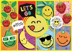 200 darabos vidám smiley puzzle