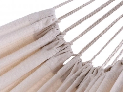 kerti függőágy erős textilből 200 × 80 cm hevederekkel és táskával