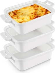 Fehér porcelán sütőtálkák 160 ml, 3 db-os szett