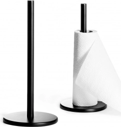 Fém papírtörlő tartó, fekete, 33 cm