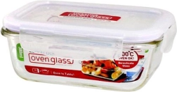 Üveg sütőtál tetővel, boroszilikát üvegből, 380 ml