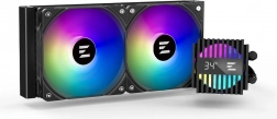 ZALMAN Alpha2 240 mm ARGB vízhűtés hőmérséklet-kijelzővel