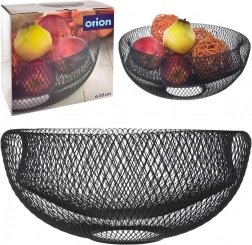 RADKA fekete fém gyümölcskosár