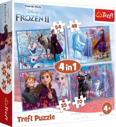 Puzzle 4 az 1-ben FROZEN 2 – Út az ismeretlenbe