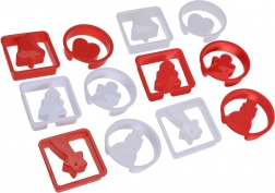 Karácsonyi süteményszaggatók 7 cm, 12 db