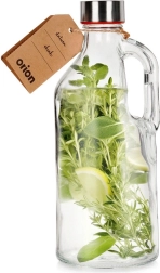 Üveg vizespalack füllel, 1,15 l