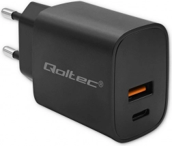 Qoltec GaN Power Pro Töltő - 30W, fekete