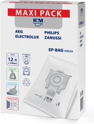 Micro porszívózsákok 12+2 EP-BAG Maxi Pack