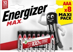Alkáli elemek AAA ENERGIZER MAX, bliszter 8 db