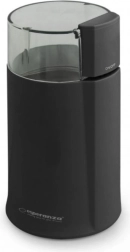 Espresso elektromos kávédaráló fekete