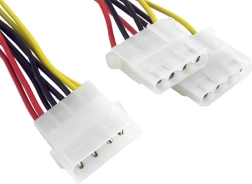 Tápkábel 1xMOLEX/2xMOLEX