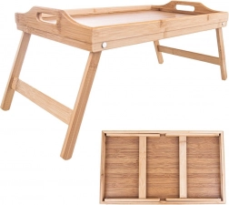 Összecsukható bambusz reggelizőtálca 50 × 30 × 24,5 cm