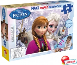 Frozen Maxi Puzzle 60 Elsa és Anna 70x50 cm 2 az 1-ben