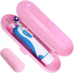 Rózsaszín tok elektromos fogkeféhez